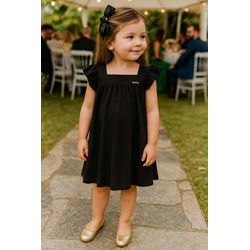 Vestido Liso Preto Trick Nick Preto - 25926840003 - Lele Tete Moda Infantil