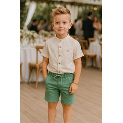 Conj Mas 4 Ao 14 Bata Offverde Trick Nick N/i - 25... - Lele Tete Moda Infantil