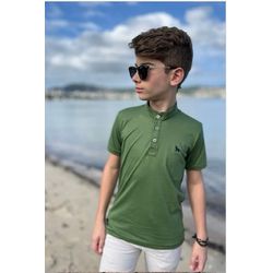 Camisa Mas Gola Padre Nick Verde - 25926990008 - Lele Tete Moda Infantil