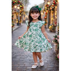 Vestido Floral Verd Milon N/i - 25927050001 - Lele Tete Moda Infantil