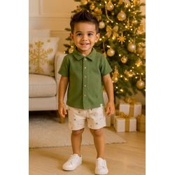 Conj Masc Camis Verd Alakazoo N/i - 25927500001 - Lele Tete Moda Infantil