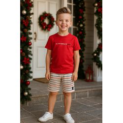 Conj Mas Verm List Alakazoo Vermelho - 25927470004 - Lele Tete Moda Infantil