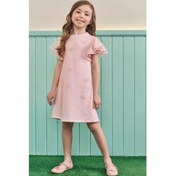 Vestido Manga Tule Bord Kukie N/i - 25926460001 - Lele Tete Moda Infantil