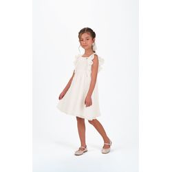 Vestido Tule Plissado Trick Nick Branco - 25927940... - Lele Tete Moda Infantil