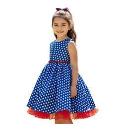 Vestido Infantil Curto Fantasia Anos 60 / Galinha ... - Lele Infantil