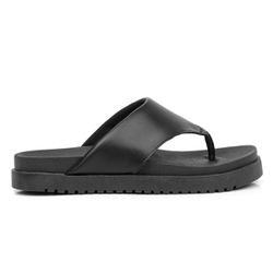 Papete Flatform Confortável de Dedo Preto - 1600 P... - LeRUCHEL