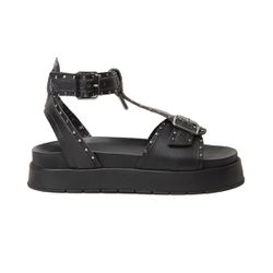 Sandália Isabela Papete Flatform Spikes Tornozelei... - LeRUCHEL