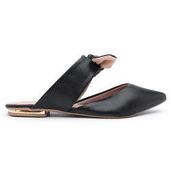 Mule Ayla Laço Bico Fino - 10497 - Preto - LeRUCHEL