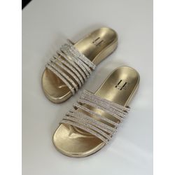 Rasteira Cloe Dourado - 0113 - LETICIA FERREIRA SHOES 