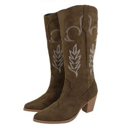 Bota Zane Verde Musgo - 0275 - LETICIA FERREIRA SHOES 