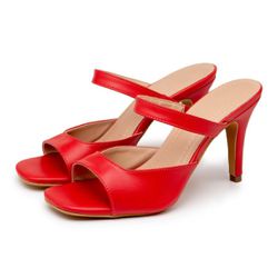 Tamanco Turquia Vermelho - 0008 - LETICIA FERREIRA SHOES 