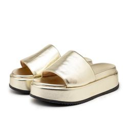 Flat Analu Dourado - 0028 - LETICIA FERREIRA SHOES 