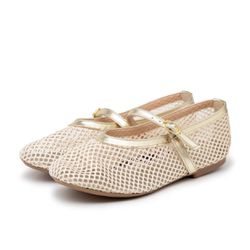 Sapatilha Tela Dourado - 0035 - LETICIA FERREIRA SHOES 