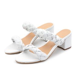 Tamanco Taci Branco - 0052 - LETICIA FERREIRA SHOES 