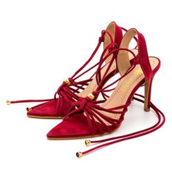 Sandália Florença Vermelho - 0213 - LETICIA FERREIRA SHOES 