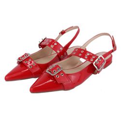 Sapatilha Tória Vermelho - 0184 - LETICIA FERREIRA SHOES 