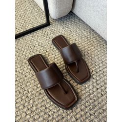 Rasteira Helena Marrom - 0294 - LETICIA FERREIRA SHOES 