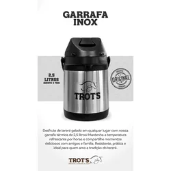 Garrafa Térmica Trot's 2,5L - Inox Trots 8719 - 87... - LETÍCIA COUNTRY IMPORT'S
