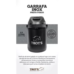 Garrafa Térmica Trot's 2,5L - Preta 8720 - 8720 - LETÍCIA COUNTRY IMPORT'S