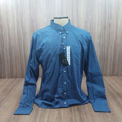 Camisa tuff xadrez azul e preto manga longa 8000 -... - LETÍCIA COUNTRY IMPORT'S