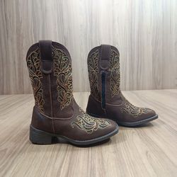 Bota Big Bull Feminina Infantil Texana Buff/Café r... - LETÍCIA COUNTRY IMPORT'S
