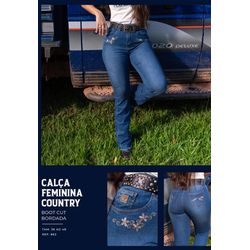 Calça Jeans Feminina American Country Boots Cut Bo... - LETÍCIA COUNTRY IMPORT'S