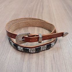 Bandinha Para Chapéu em Couro Com Strass 7365 - 73... - LETÍCIA COUNTRY IMPORT'S