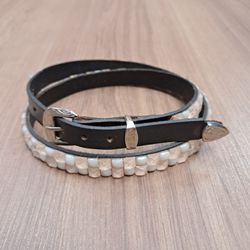 Bandinha Para Chapéu em Couro Com Strass 7368 - 73... - LETÍCIA COUNTRY IMPORT'S