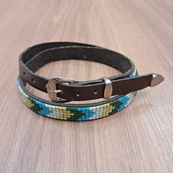 Bandinha Para Chapéu em Couro Com Strass 7371 - 73... - LETÍCIA COUNTRY IMPORT'S