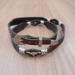 Bandinha Para Chapéu em Couro 7758 - 7758 - LETÍCIA COUNTRY IMPORT'S