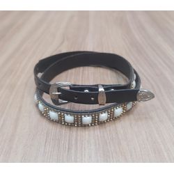 Bandinha Para Chapéu em Couro Com Strass 7366 - 73... - LETÍCIA COUNTRY IMPORT'S