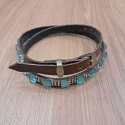 Bandinha Para Chapéu em Couro Com Strass 7765 - 77... - LETÍCIA COUNTRY IMPORT'S
