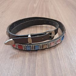 Bandinha Para Chapéu em Couro Com Strass 7769 - 77... - LETÍCIA COUNTRY IMPORT'S