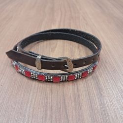 Bandinha Para Chapéu em Couro Com Strass 7770 - 77... - LETÍCIA COUNTRY IMPORT'S