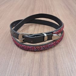 Bandinha Para Chapéu em Couro Com Strass 7771 - 77... - LETÍCIA COUNTRY IMPORT'S