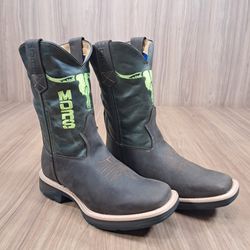  Bota Moiadeiros Masculina Café Verde 8302 - 8302 - LETÍCIA COUNTRY IMPORT'S