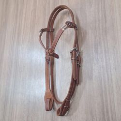  Cabeçada Testeira de Couro com Afogador Sport Equine