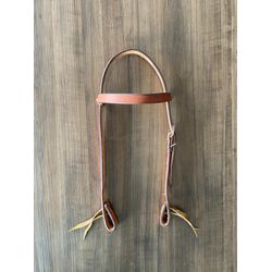  Cabeçada Testeira de Couro Sem Afogador Sport Equine 6621