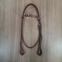  Cabeçada Testeira de Couro com Afogador Sport Equ... - LETÍCIA COUNTRY IMPORT'S