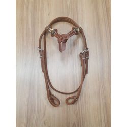  Cabeçada Testeira de Couro com Afogador Sport Equ... - LETÍCIA COUNTRY IMPORT'S