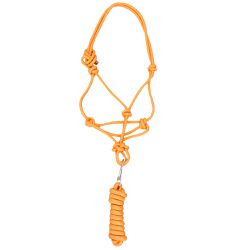 Cabresto para Cavalo Nylon Laranja 7 nós c/ Cabo B... - LETÍCIA COUNTRY IMPORT'S