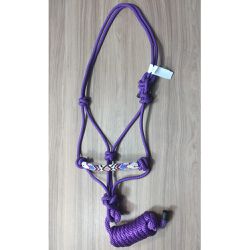 Cabresto com Missanga para Cavalo Nylon Roxo 7 nós... - LETÍCIA COUNTRY IMPORT'S