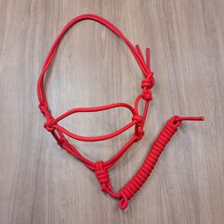 Cabresto para Cavalo em Nylon Vermelho c/ Cabo Spo... - LETÍCIA COUNTRY IMPORT'S