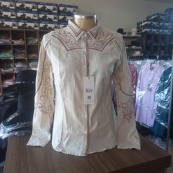 Camisa Feminina Minuty Bege Ref.1647 7585 - 7585 - LETÍCIA COUNTRY IMPORT'S