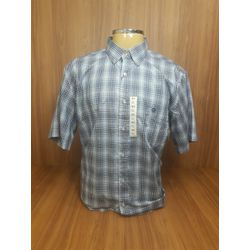 Camisa Tuff Xadrez Azul Marinho C/ Branco Manga Cu... - LETÍCIA COUNTRY IMPORT'S