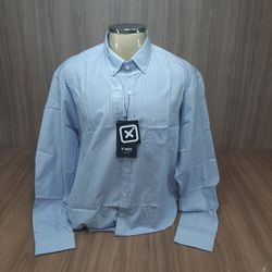 Camisa Custom X-Size ML Xadrez (2613L) Azul 7125 -... - LETÍCIA COUNTRY IMPORT'S