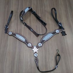 Conjunto Cabeçada e Peiteira Personalizado Master Selas 4013