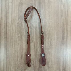  Cabeçada Testeira de Couro com Afogador Sport Equine