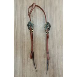  Cabeçada 01 Orelha de Couro Sport Equine 8821 - 8... - LETÍCIA COUNTRY IMPORT'S