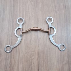 Freio Inox Sport Equine Bocal de Ferro com Banho Cobre